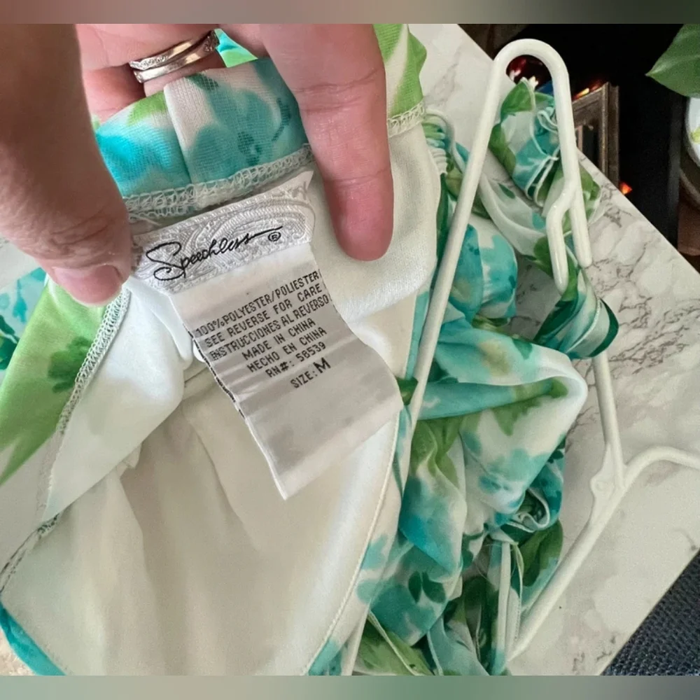 Green & Teal Floral Halter Maxi Dress
